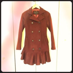 BCBG Maxazria Burgundy Winter Jacket “TALIA”